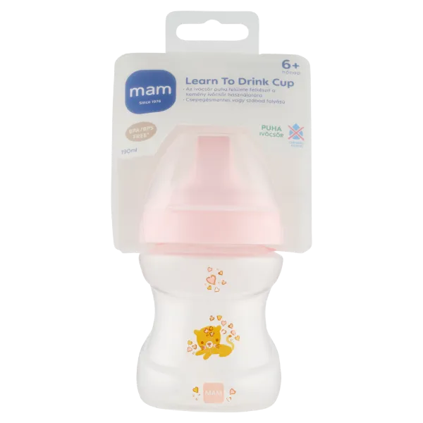 MAM Learn to Drink Cup ivópohár 190 ml-es 6+ hónap termékhez kapcsolódó kép