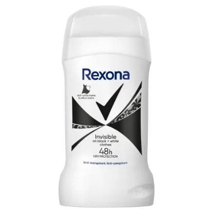 Rexona izzadásgátló stift 50 ml Invisible B&W termékhez kapcsolódó kép