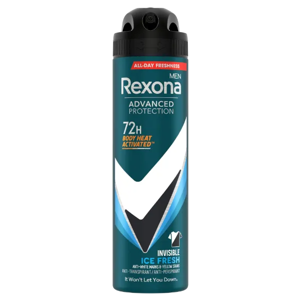 Rexona Men Advanced Protection izzadásgátló aeroszol 150 ml Invisible Ice Fresh termékhez kapcsolódó kép