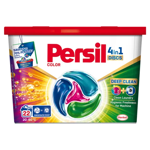 Persil Discs Color mosószer koncentrátum gépi mosáshoz 363 g színes ruhadarabokhoz 22 mosás termékhez kapcsolódó kép