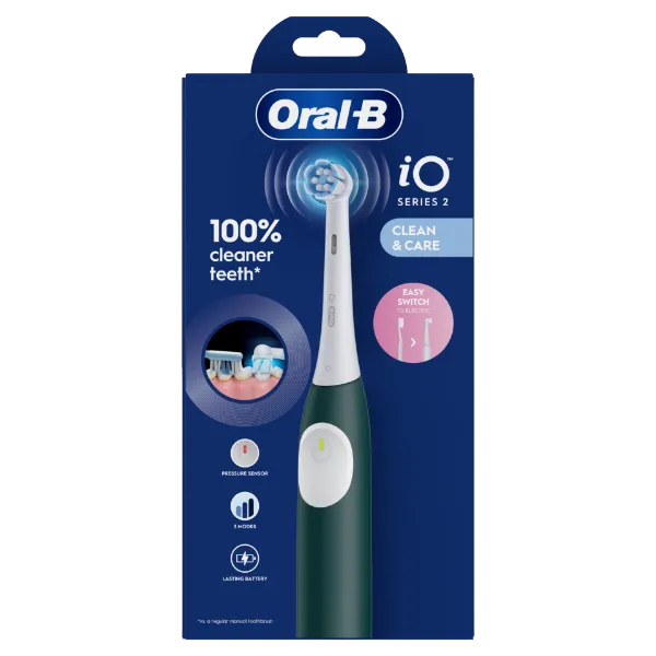 Oral-B iO 2 Elektromos Fogkefe, Erdőzöld termékhez kapcsolódó kép