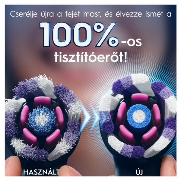 Oral-B iO Series Radiant White, Fekete, Eredeti Fogfehérítő Fogkefefej, 4 termékhez kapcsolódó kép