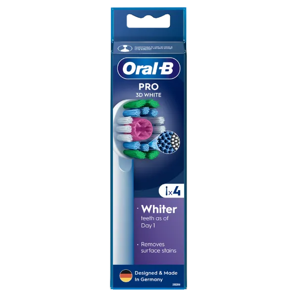 Oral-B Pro 3D White Fogkefefejek, 4 db termékhez kapcsolódó kép