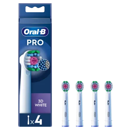 Oral-B Pro 3D White Fogkefefejek, 4 db termékhez kapcsolódó kép