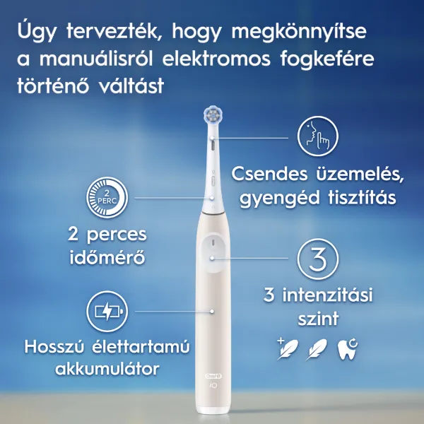 Oral-B iO 2 Elektromos Fogkefe, Világos Rózsaszín termékhez kapcsolódó kép