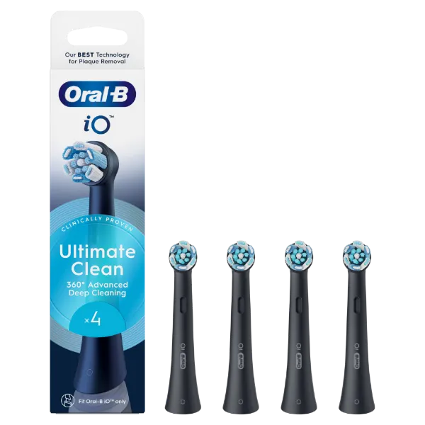 Oral-B iO Series Ultimate Clean, Fekete, Eredeti Fogkefefej, CrissCross Sörték, 4 termékhez kapcsolódó kép