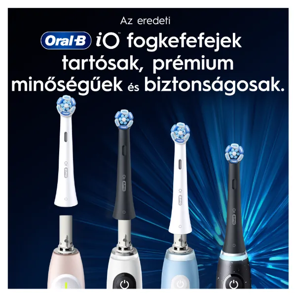 Oral-B iO Series Ultimate Clean, Fekete, Eredeti Fogkefefej, CrissCross Sörték, 4 termékhez kapcsolódó kép