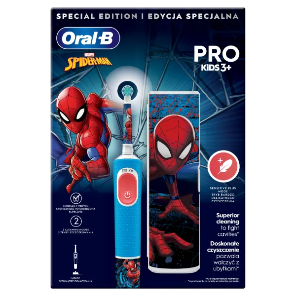 Oral-B Pro Kids Pókember Elektromos Fogkefe Braun Tervezéssel termékhez kapcsolódó kép
