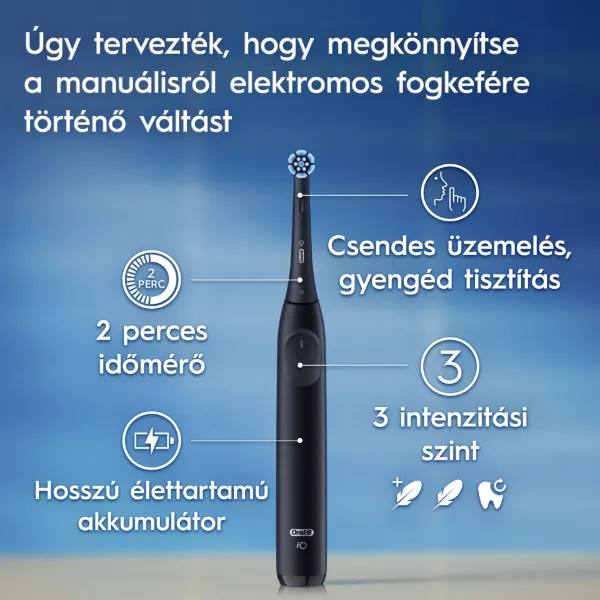 Oral-B iO 2 Elektromos Fogkefe, Éjfekete termékhez kapcsolódó kép