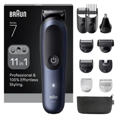 Braun Multifunkciós Series 7, 11 az 1-ben Szőrtelenítőkészlet, AutoSense, AIO7540 termékhez kapcsolódó kép