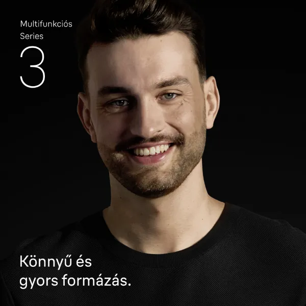 Braun Series 3 4 az 1-ben Formázókészlet, Éles Penge, 14 Hosszbeállítás, AIO3500, Szürke termékhez kapcsolódó kép