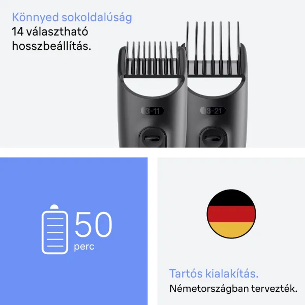 Braun Series 3 4 az 1-ben Formázókészlet, Éles Penge, 14 Hosszbeállítás, AIO3500, Szürke termékhez kapcsolódó kép