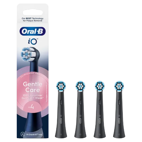 Oral-B iO Series Gentle Care, Fekete, Eredeti Fogkefefej, Érzékeny Fogínyhez, 4 termékhez kapcsolódó kép