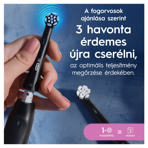Oral-B iO Series Gentle Care, Fekete, Eredeti Fogkefefej, Érzékeny Fogínyhez, 4 termékhez kapcsolódó kép