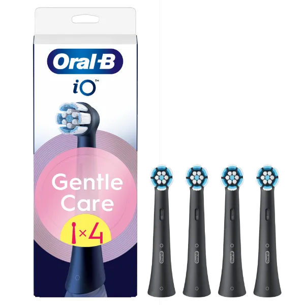 Oral-B iO Series Gentle Care, Fekete, Eredeti Fogkefefej, Érzékeny Fogínyhez, 4 termékhez kapcsolódó kép