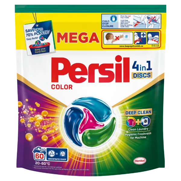 Persil Color előre adagolt mosószer koncentrátum gépi mosáshoz 990 g színes ruhadarabokhoz 60 mosás termékhez kapcsolódó kép