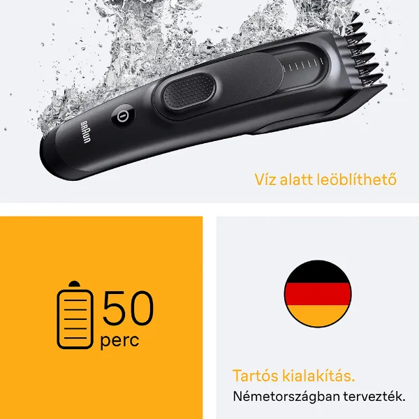 Braun Series 5 Hajvágó,+3 Formázóeszköz, 17 Hosszbeállítás, HC5530 termékhez kapcsolódó kép