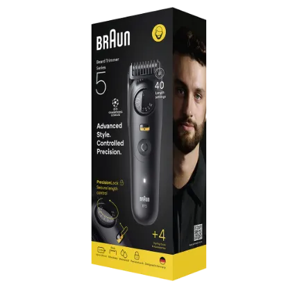 Braun Series 5 Szakállvágó, +4 Formázóeszköz, 40 Hosszbeállítás, Éles Pengék, BT5520, Fekete termékhez kapcsolódó kép