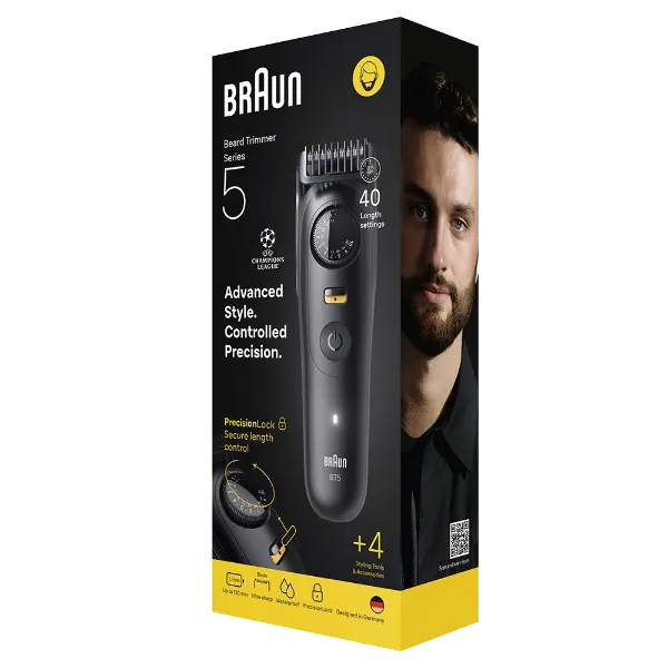 Braun Series 5 Szakállvágó, +4 Formázóeszköz, 40 Hosszbeállítás, Éles Pengék, BT5520, Fekete termékhez kapcsolódó kép