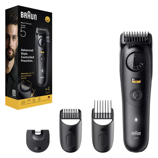 Braun Series 5 Szakállvágó, +4 Formázóeszköz, 40 Hosszbeállítás, Éles Pengék, BT5520, Fekete termékhez kapcsolódó kép