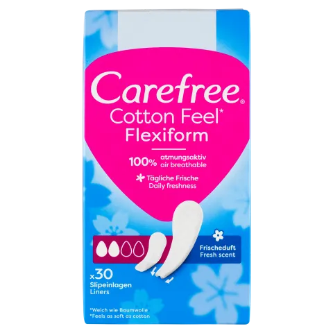 Carefree tisztasági betét Cotton Feel Flexiform Fresh 30 db termékhez kapcsolódó kép