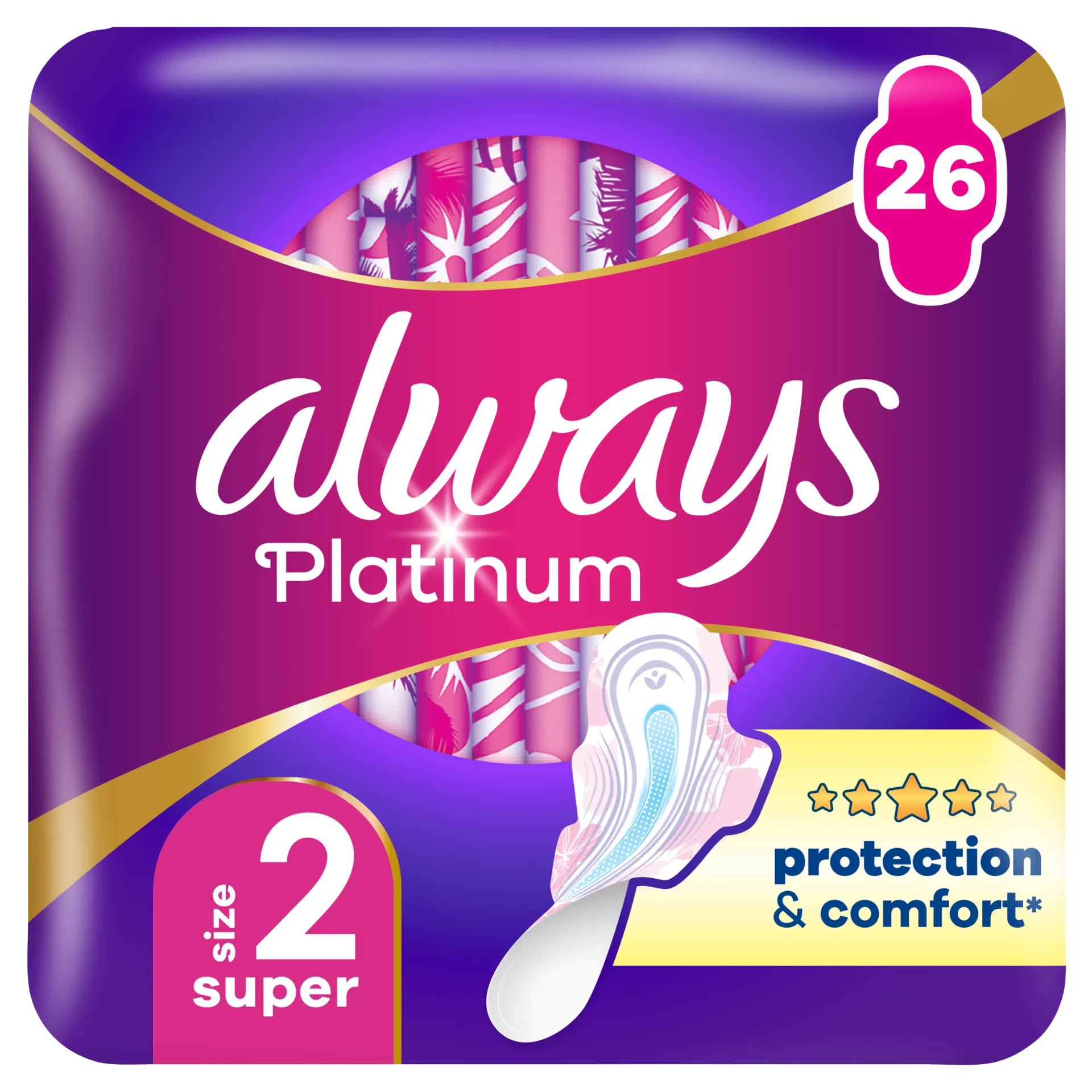Always Platinum Super Szárnyas Egészségügyi Betét, 26 db
