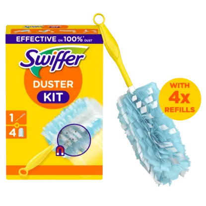 Swiffer Trap & Lock Portalanító Készlet (1 db Nyél + 4 db Utántöltő) termékhez kapcsolódó kép