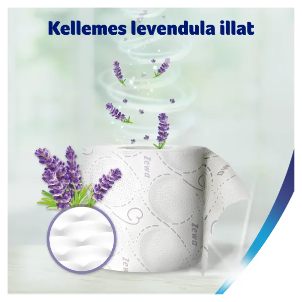Zewa Deluxe Lavender Dreams toalettpapír 3 rétegű 8 tekercs termékhez kapcsolódó kép