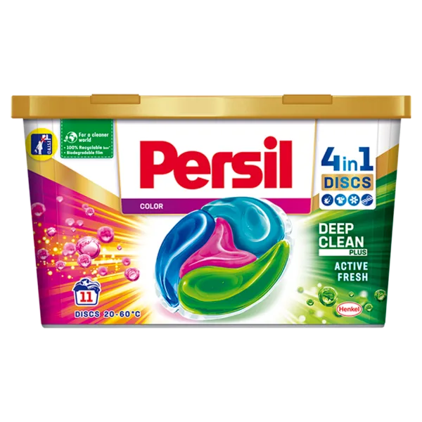 Persil Discs Color mosószer koncentrátum gépi mosáshoz színes ruhadarabokhoz 11 mosás 275 g termékhez kapcsolódó kép
