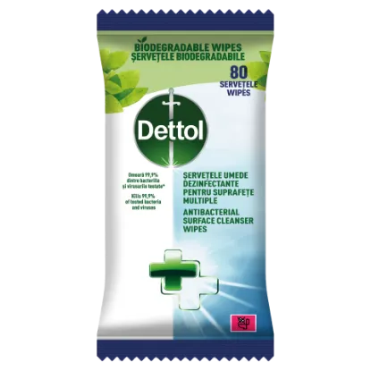 Dettol AntiBak. Felülettisztító kendő 80db termékhez kapcsolódó kép