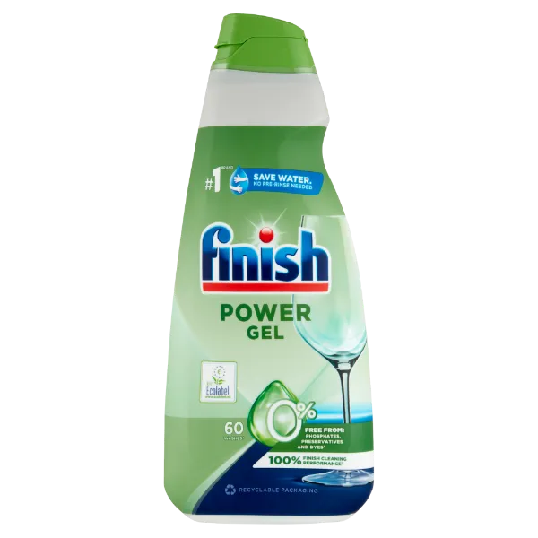 Finish Power All in 1 0% Gel gépi mosogatógél, 60 mosogatás, 900 ml termékhez kapcsolódó kép