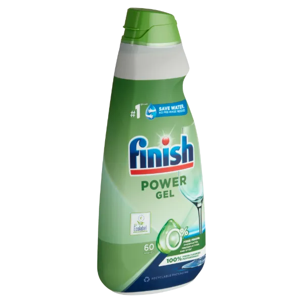 Finish Power All in 1 0% Gel gépi mosogatógél, 60 mosogatás, 900 ml termékhez kapcsolódó kép