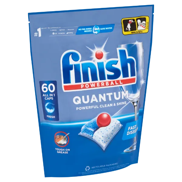Finish Powerball Quantum All in 1 mosogatógép-kapszula, Regular, 60 db termékhez kapcsolódó kép