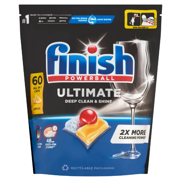 Finish Quantum Ultimate mosogatógép-kapszula, Citrom illat, 60db termékhez kapcsolódó kép
