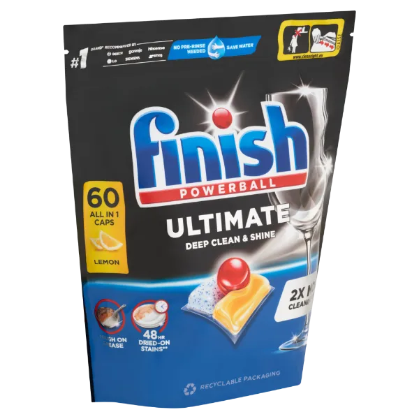 Finish Quantum Ultimate mosogatógép-kapszula, Citrom illat, 60db termékhez kapcsolódó kép