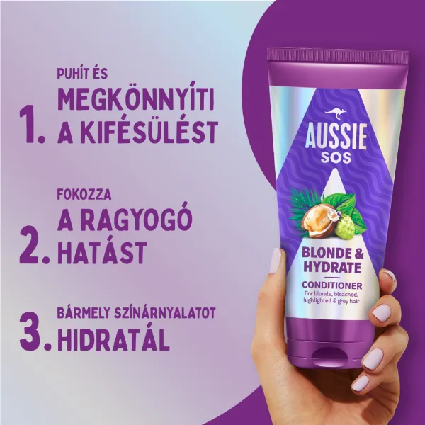 Aussie SOS balzsam 200ml Blonde&Hydrate termékhez kapcsolódó kép
