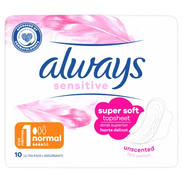 Always Ultra Sensitive Normal Plus (1-es Méret) Egészségügyi Betét, 10 db termékhez kapcsolódó kép