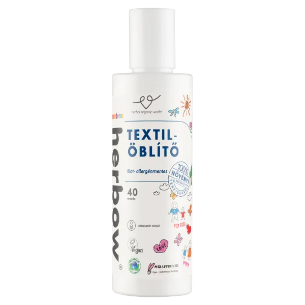 Herbow Bambino textil öblítő 50 mosás 200 ml illat- allergénmentes termékhez kapcsolódó kép