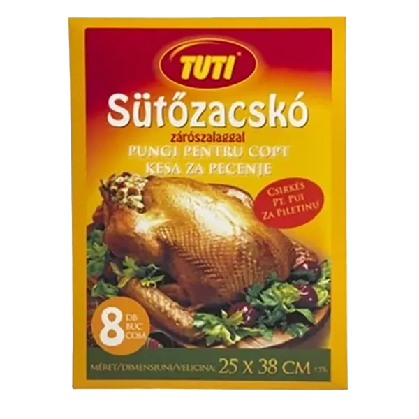 TUTI sütőfólia csirkés (25x38cm, 8 db-os) termékhez kapcsolódó kép