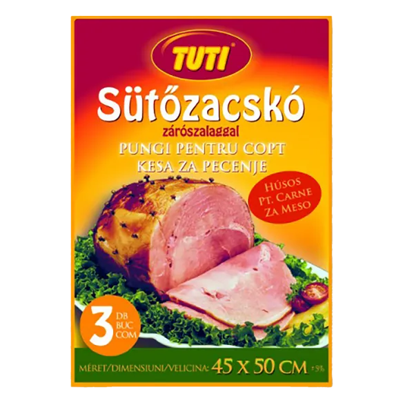 TUTI sütőfólia húsos (45x50cm, 3 db-os) termékhez kapcsolódó kép