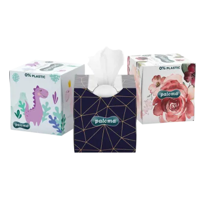 Paloma dobozos papírzsebkendő SENSITVE CARE 3 rétegű 60db termékhez kapcsolódó kép