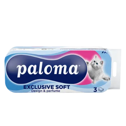 Paloma wc papír EXCLUSIVE SOFT 3 rétegű 10 tek. Parfüm termékhez kapcsolódó kép
