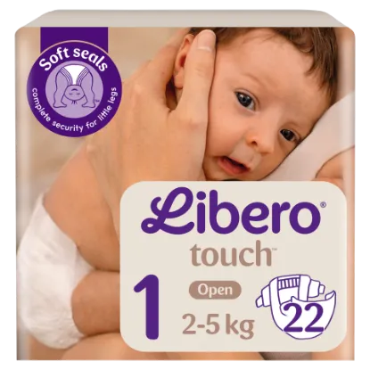 Libero Touch egyszerhasználatos pelenkanadrág, méret: 1, 2-5 kg 22 db termékhez kapcsolódó kép