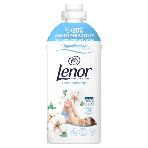 Lenor t.öblítő Sensitive Cotton Fresh 59/1239ml termékhez kapcsolódó kép