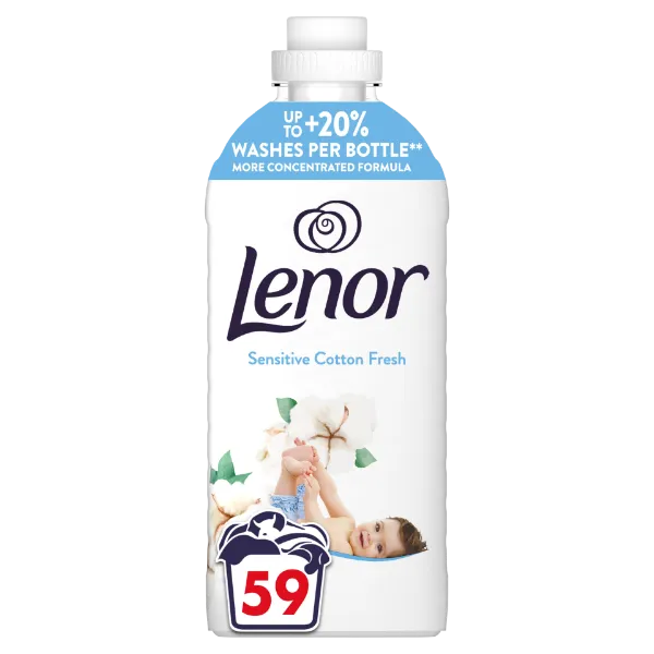 Lenor t.öblítő Sensitive Cotton Fresh 59/1239ml termékhez kapcsolódó kép