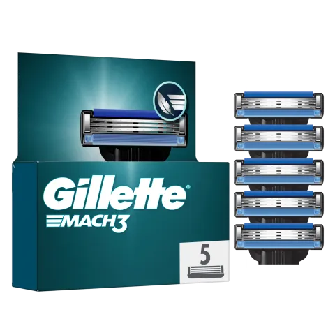 Gillette Mach3 Férfi Borotvabetétek, 5 Gillette 3 Pengés Borotvabetétek termékhez kapcsolódó kép