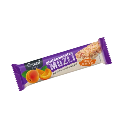 Cornexi GM sárgabarackos müzliszelet, joghurtos bev. talppal - Gluténmentes 25g termékhez kapcsolódó kép