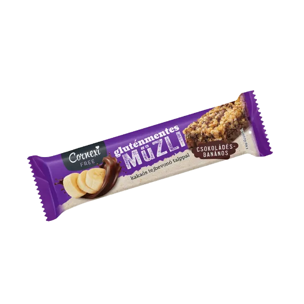 Cornexi GM csokoládés- banános müzliszelet, kakaós tejbev. talppal - Gluténmentes 25g termékhez kapcsolódó kép