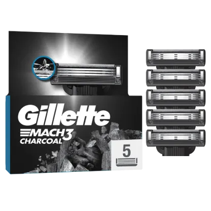 Gillette Mach3 Charcoal Férfi Borotvabetétek, 5 3 Pengés Borotvabetétek termékhez kapcsolódó kép