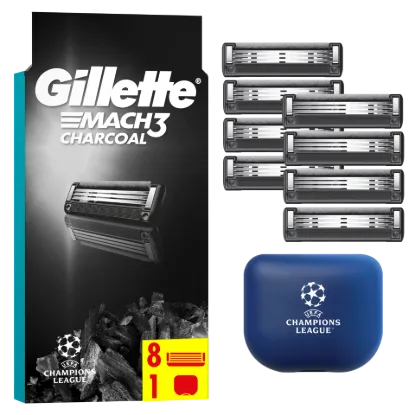 Gillette Mach3 Charcoal Férfi Borotvabetétek, 8 3 Pengés Borotvabetétek termékhez kapcsolódó kép